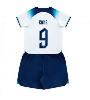Anglia Harry Kane #9 Koszulka Podstawowych Dziecięca MŚ 2022 Krótki Rękaw (+ Krótkie spodenki)